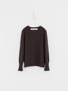 Album di Famiglia Girocollo Raglan Crew WS in Brown - ALBUM DI FAMIGLIA at Worthwhile - shop SWEATER