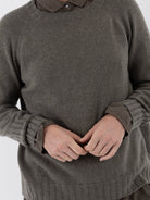 Album di Famiglia Girocollo Raglan Crew WS in Taupe - ALBUM DI FAMIGLIA at Worthwhile - shop SWEATER