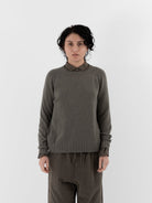 Album di Famiglia Girocollo Raglan Crew WS in Taupe - ALBUM DI FAMIGLIA at Worthwhile - shop SWEATER