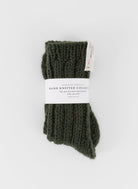 Album di Famiglia HK Ribbed Socks in Forest - ALBUM DI FAMIGLIA at Worthwhile - shop SOCK