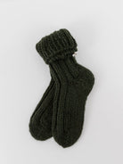 Album di Famiglia HK Ribbed Socks in Forest - ALBUM DI FAMIGLIA at Worthwhile - shop SOCK