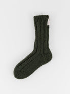 Album di Famiglia HK Ribbed Socks in Forest - ALBUM DI FAMIGLIA at Worthwhile - shop SOCK