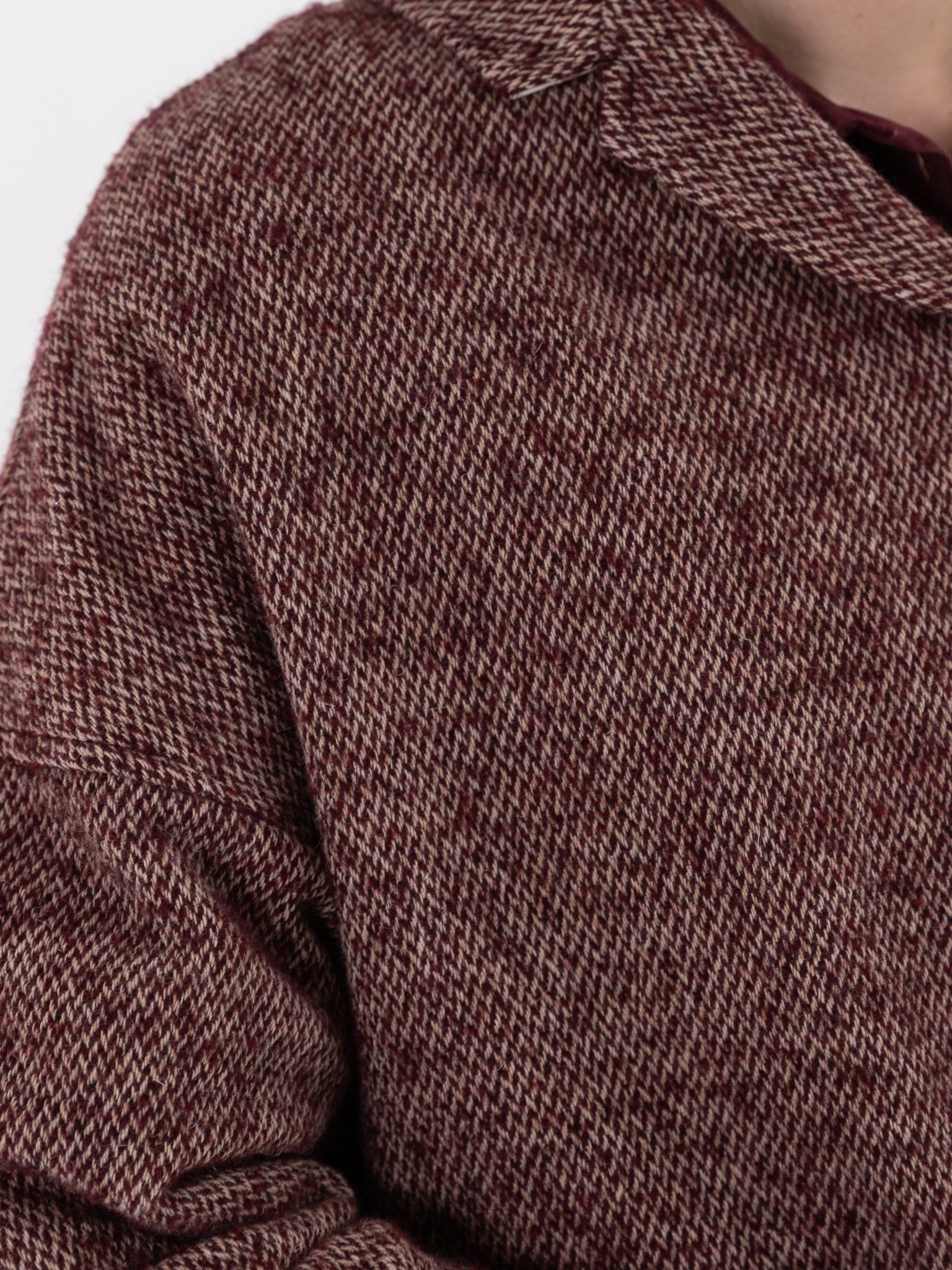 Album di Famiglia Loose Blazer PW in Wine - ALBUM DI FAMIGLIA at Worthwhile - shop JACKET