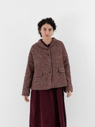 Album di Famiglia Loose Blazer PW in Wine - ALBUM DI FAMIGLIA at Worthwhile - shop JACKET