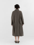 Album di Famiglia Loose Collar Dress WCC in Taupe - ALBUM DI FAMIGLIA at Worthwhile - shop DRESS
