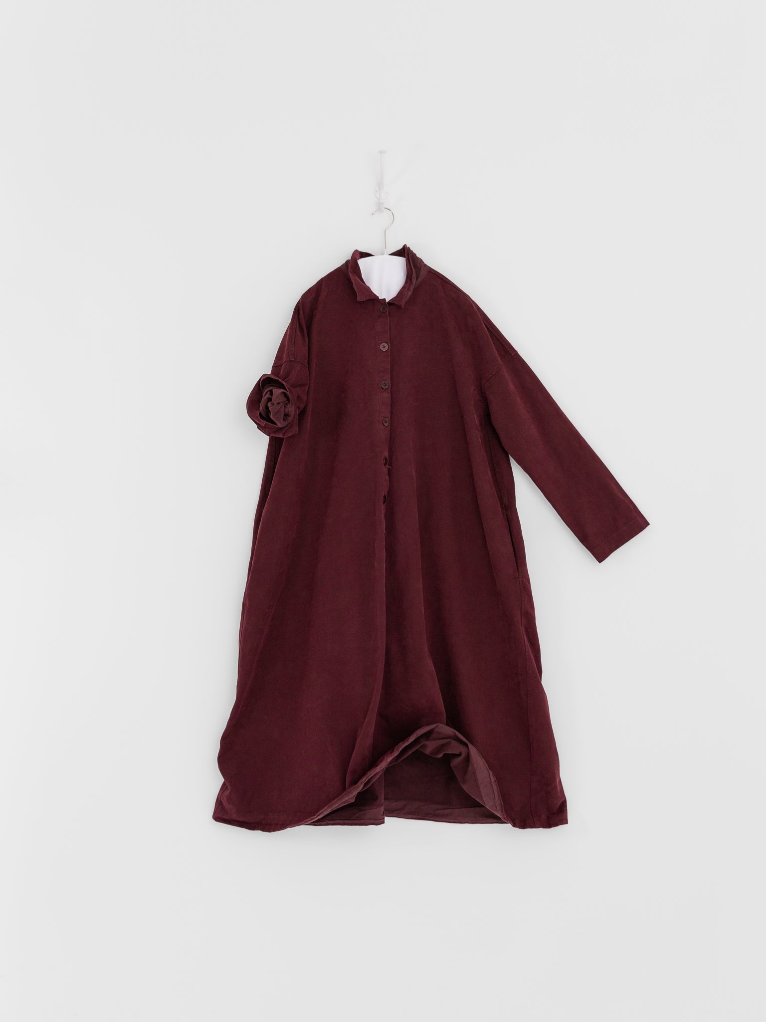 Album di Famiglia Loose Collar Dress WCC in Wine - ALBUM DI FAMIGLIA at Worthwhile - shop DRESS