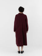 Album di Famiglia Loose Collar Dress WCC in Wine - ALBUM DI FAMIGLIA at Worthwhile - shop DRESS