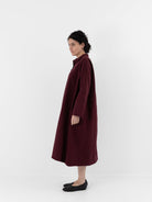 Album di Famiglia Loose Collar Dress WCC in Wine - ALBUM DI FAMIGLIA at Worthwhile - shop DRESS