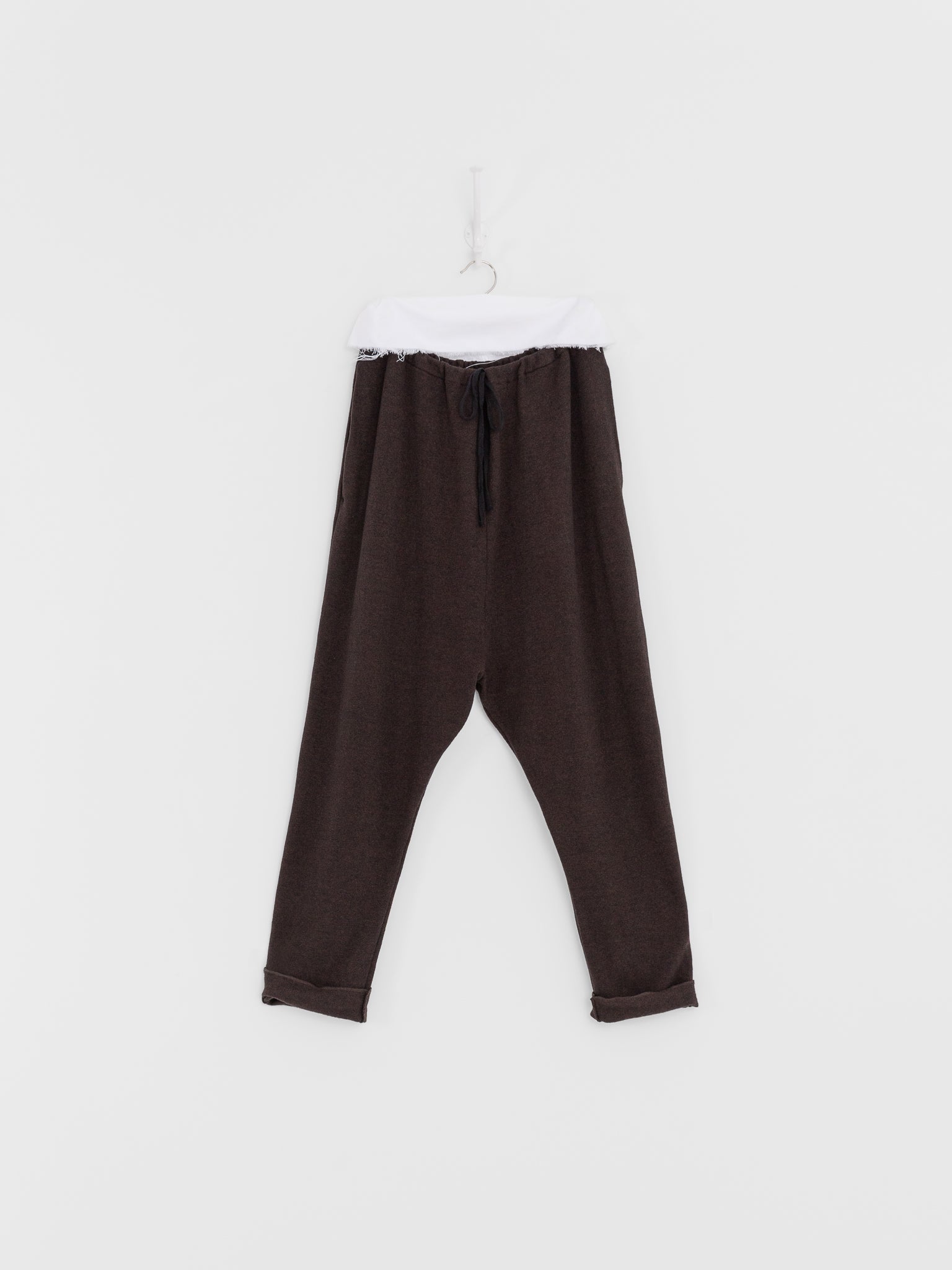 Album di Famiglia New Basic Pant JP in Brown - ALBUM DI FAMIGLIA at Worthwhile - shop PANT
