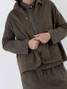 Album di Famiglia Overshirt WCC in Taupe - ALBUM DI FAMIGLIA at Worthwhile - shop JACKET