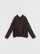 Album di Famiglia Short Collar Shirt LWC in Brown - ALBUM DI FAMIGLIA at Worthwhile - shop TOP