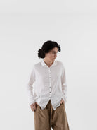 Album di Famiglia Short Collar Shirt LWC in Milk - ALBUM DI FAMIGLIA at Worthwhile - shop TOP