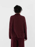 Album di Famiglia Short Collar Shirt LWC in Wine - ALBUM DI FAMIGLIA at Worthwhile - shop TOP