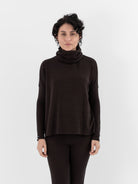 Album di Famiglia Turtleneck JP in Brown - ALBUM DI FAMIGLIA at Worthwhile - shop TOP