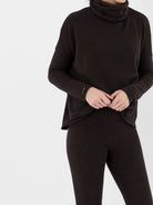 Album di Famiglia Turtleneck JP in Brown - ALBUM DI FAMIGLIA at Worthwhile - shop TOP