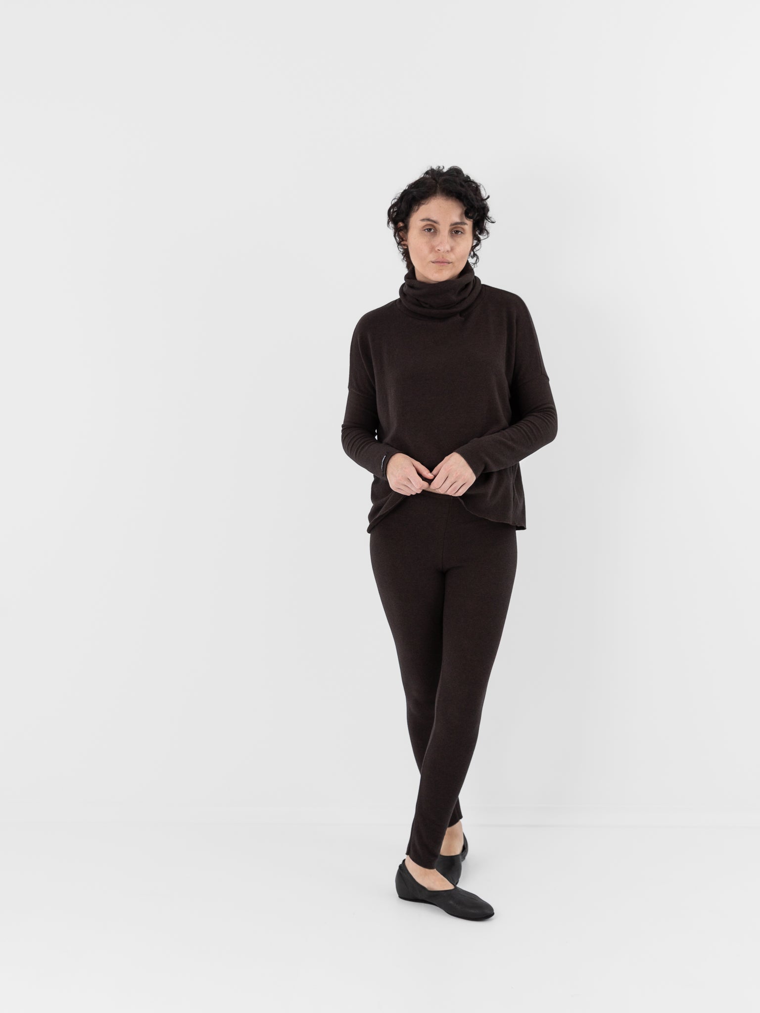 Album di Famiglia Turtleneck JP in Brown - ALBUM DI FAMIGLIA at Worthwhile - shop TOP