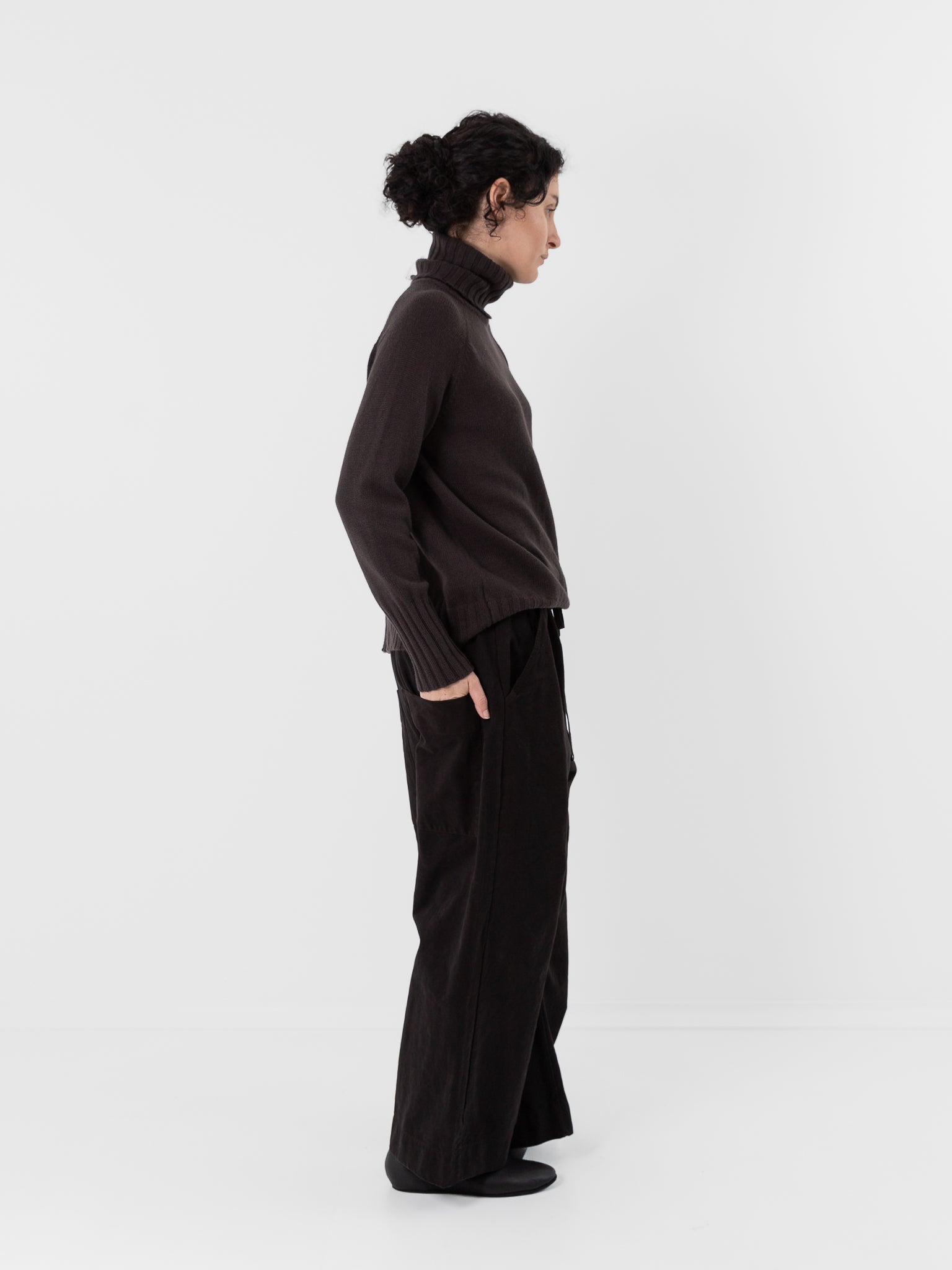 Album di Famiglia Wide & Long Trousers WCC in Brown - ALBUM DI FAMIGLIA at Worthwhile - shop PANT