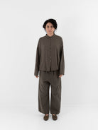 Album di Famiglia Wide & Long Trousers WCC in Taupe - ALBUM DI FAMIGLIA at Worthwhile - shop PANT