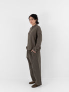 Album di Famiglia Wide & Long Trousers WCC in Taupe - ALBUM DI FAMIGLIA at Worthwhile - shop PANT