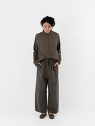 Album di Famiglia Wide & Long Trousers WCC in Taupe - ALBUM DI FAMIGLIA at Worthwhile - shop PANT