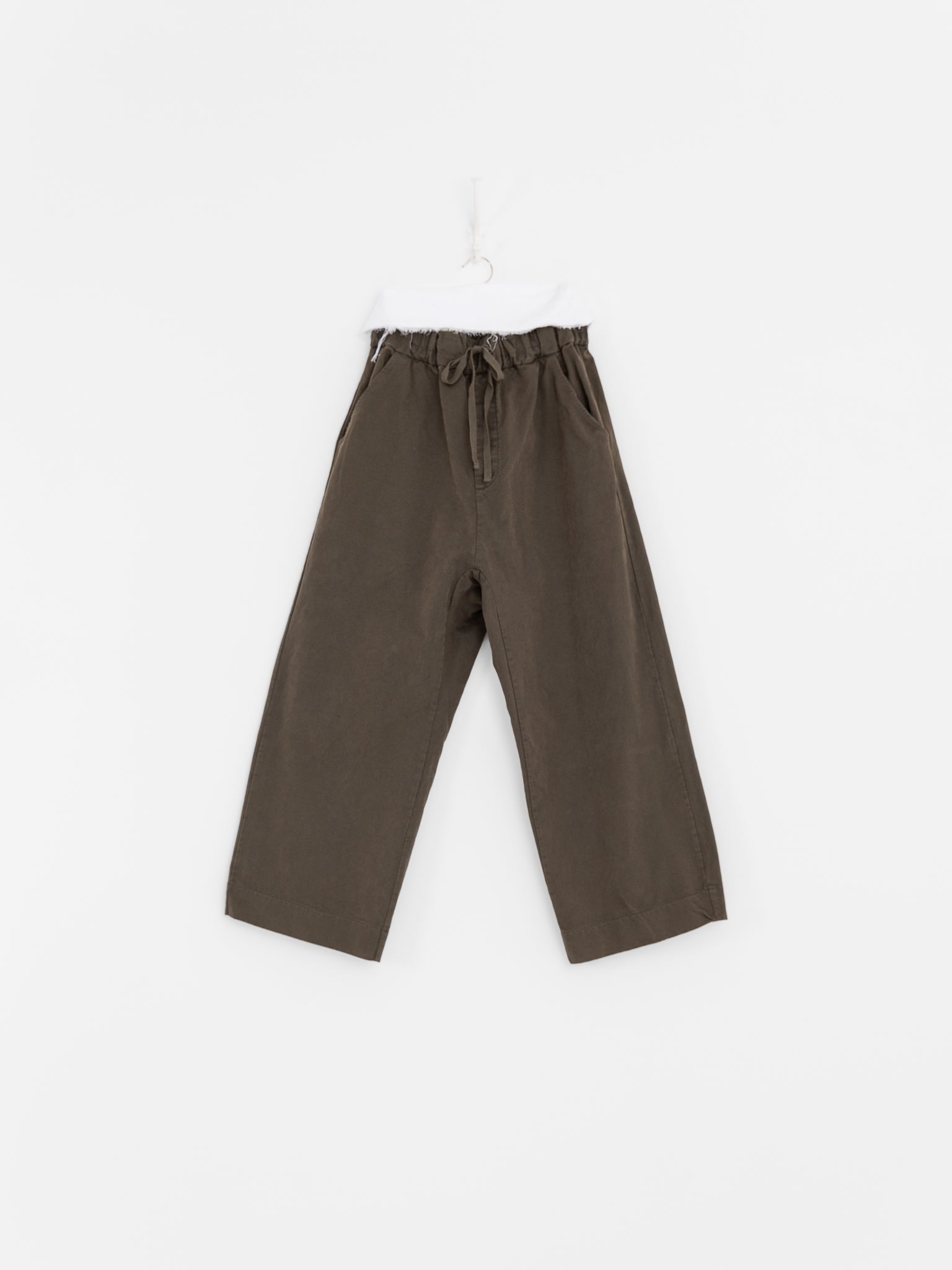 Album di Famiglia Wide & Long Trousers WCC in Taupe - ALBUM DI FAMIGLIA at Worthwhile - shop PANT