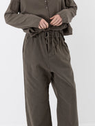 Album di Famiglia Wide & Long Trousers WCC in Taupe - ALBUM DI FAMIGLIA at Worthwhile - shop PANT