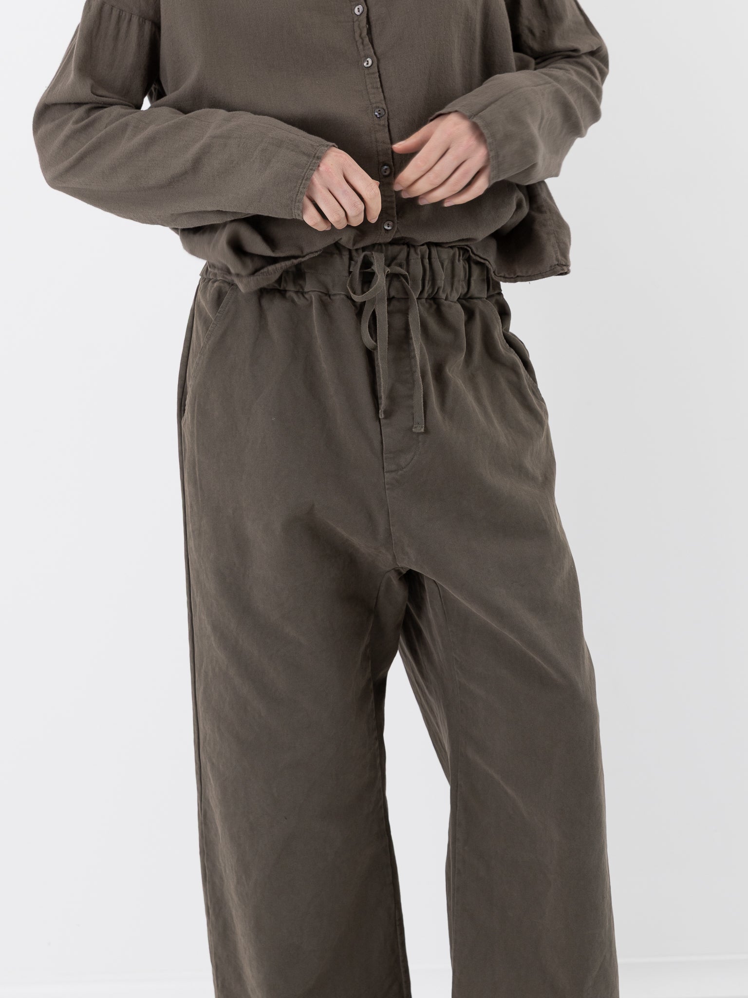 Album di Famiglia Wide & Long Trousers WCC in Taupe - ALBUM DI FAMIGLIA at Worthwhile - shop PANT