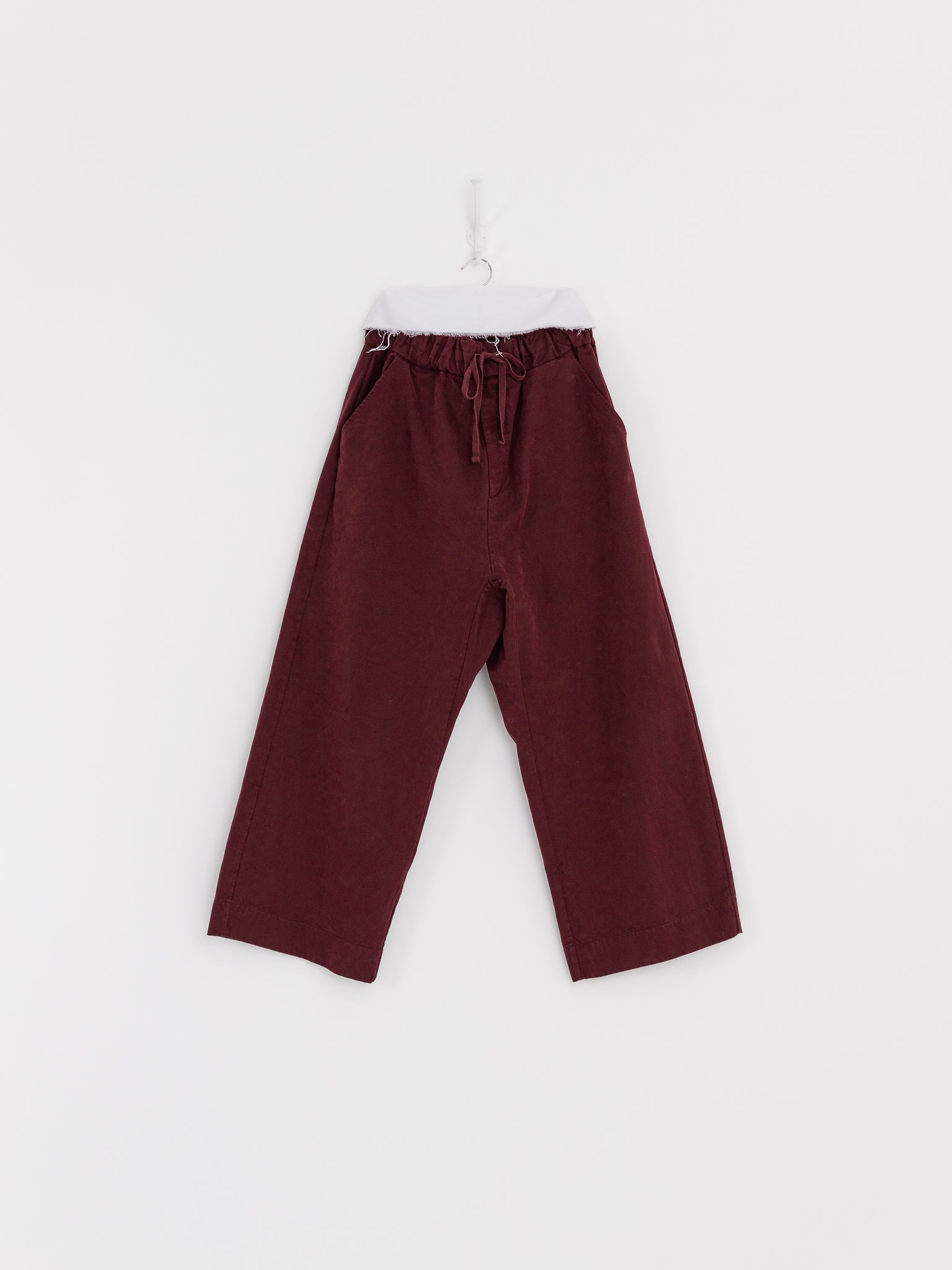 Album di Famiglia Wide & Long Trousers WCC in Wine - ALBUM DI FAMIGLIA at Worthwhile - shop PANT