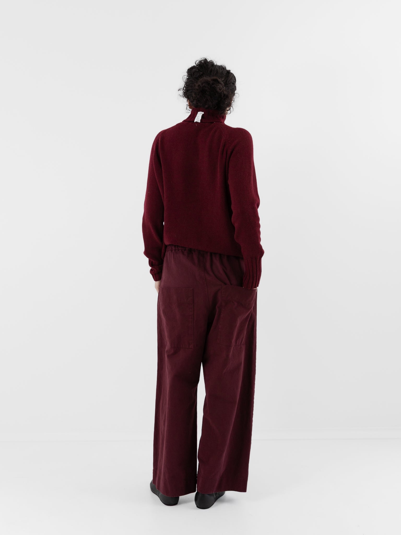 Album di Famiglia Wide & Long Trousers WCC in Wine - ALBUM DI FAMIGLIA at Worthwhile - shop PANT