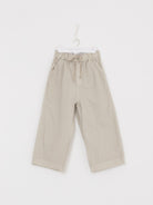 Album di Famiglia Wide & Short Trousers in Pebble CC - ALBUM DI FAMIGLIA at Worthwhile - shop PANT