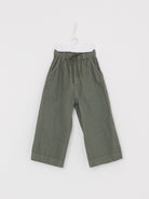 Album di Famiglia Wide & Short Trousers in Sage CC - ALBUM DI FAMIGLIA at Worthwhile - shop PANT
