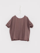 Album di Famiglia Simple Tee Shirt in Mauve TC - ALBUM DI FAMIGLIA at Worthwhile - shop TOP
