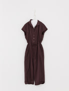 Album di Famiglia Collar Jumpsuit Grape TC - ALBUM DI FAMIGLIA at Worthwhile - shop JUMPSUIT