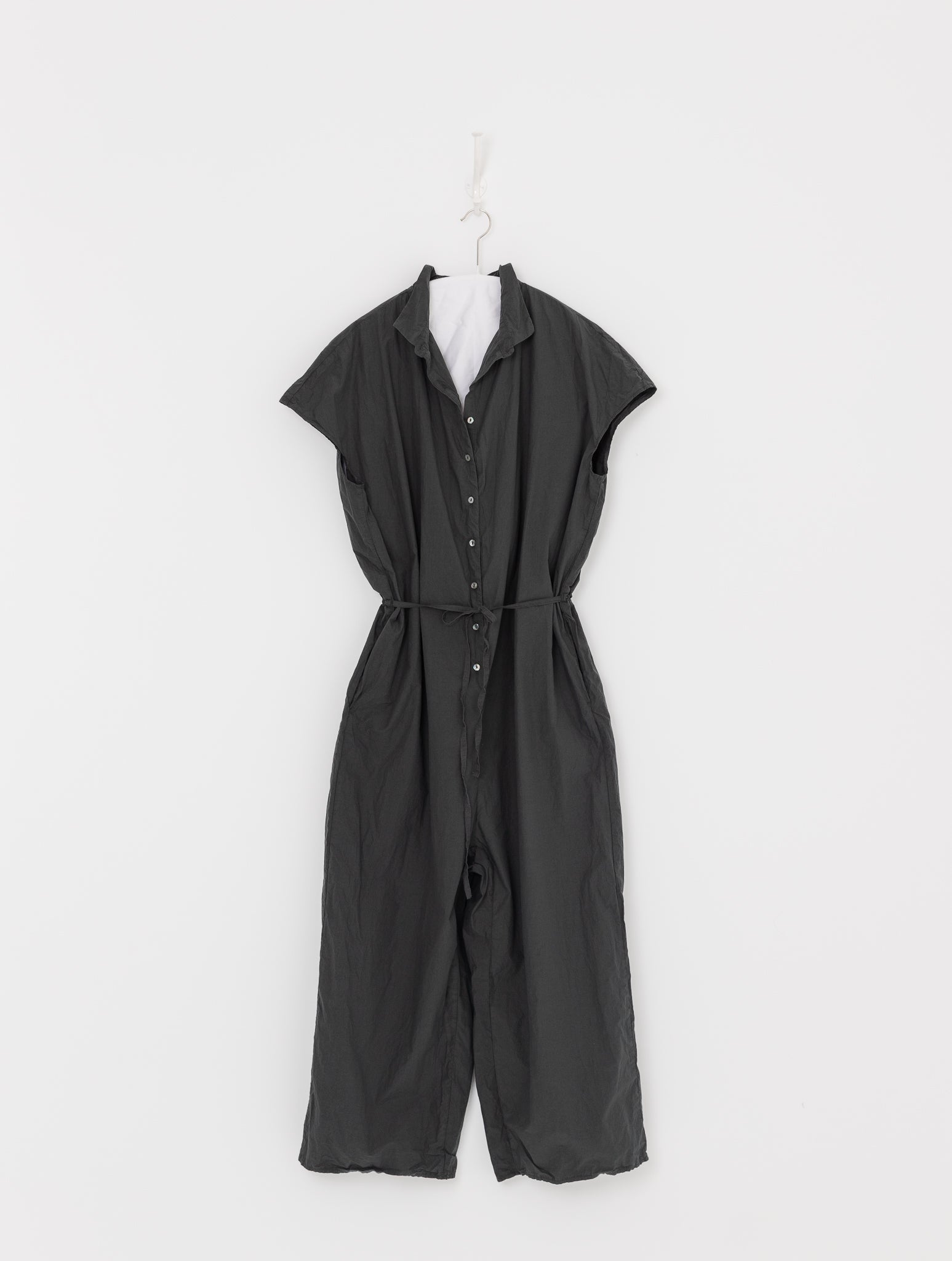 Album di Famiglia Collar Jumpsuit in Thyme TC - ALBUM DI FAMIGLIA at Worthwhile - shop JUMPSUIT