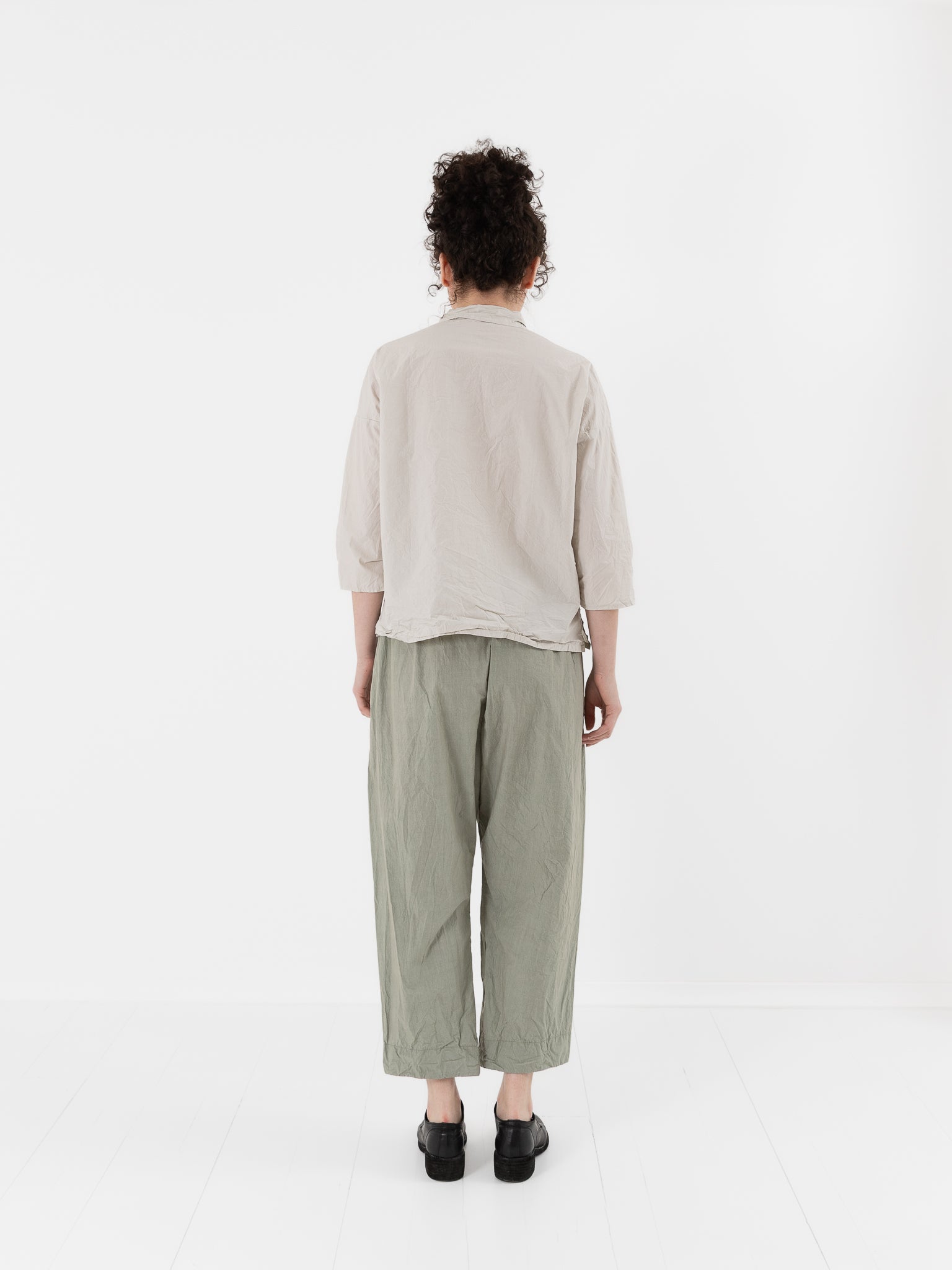 Album di Famiglia Braghe Trousers in Sage TC - ALBUM DI FAMIGLIA at Worthwhile - shop PANT