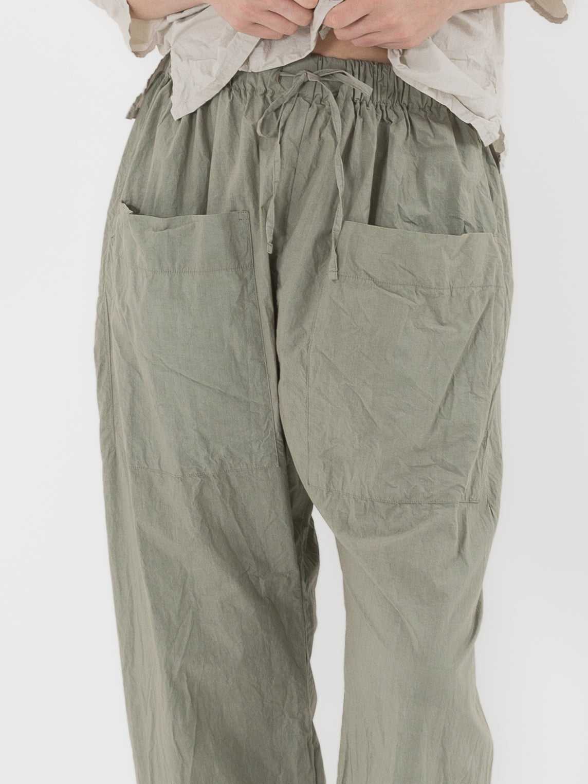 Album di Famiglia Braghe Trousers in Sage TC - ALBUM DI FAMIGLIA at Worthwhile - shop PANT