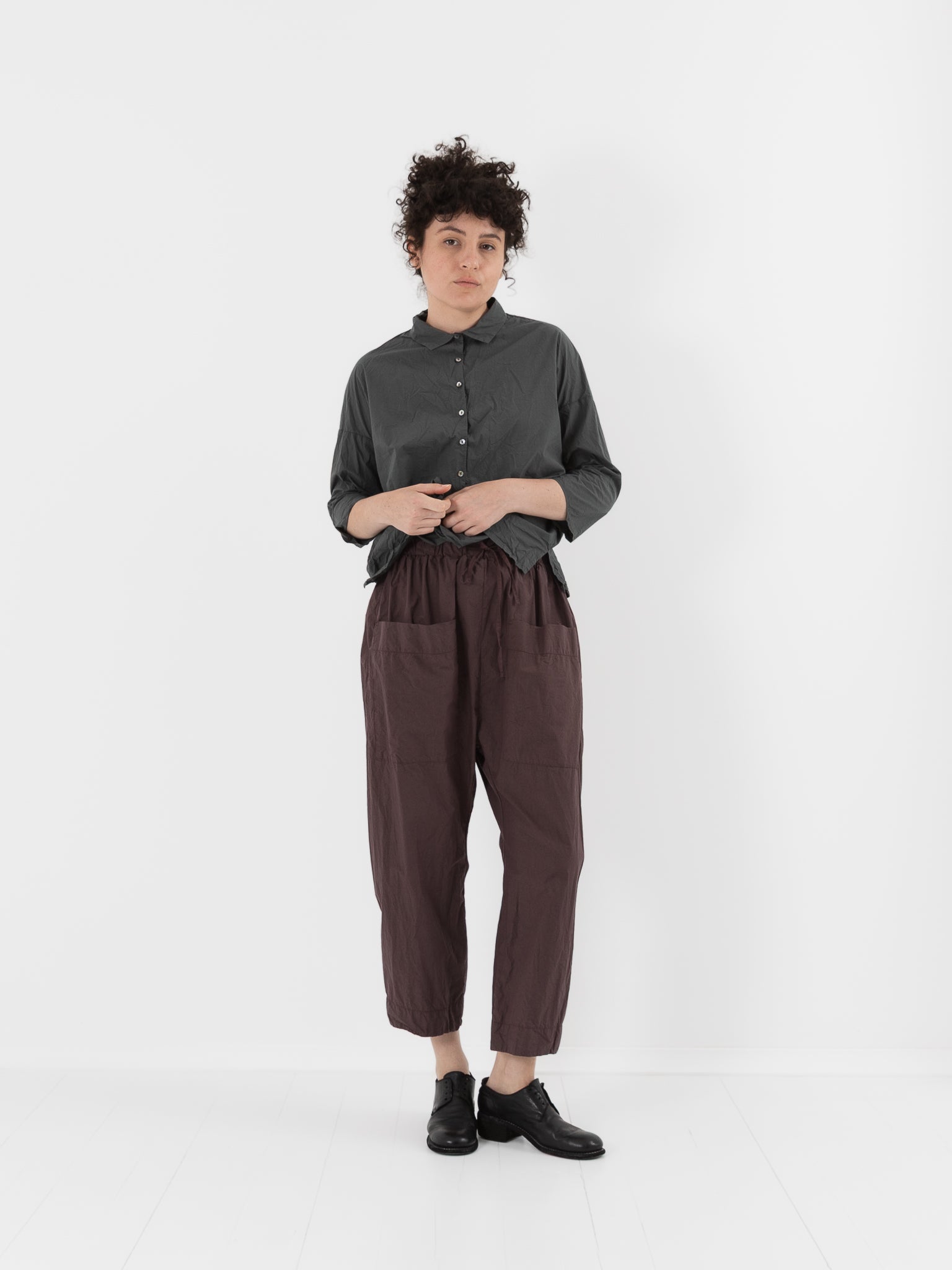 Album di Famiglia Braghe Trousers in Grape TC - ALBUM DI FAMIGLIA at Worthwhile - shop PANT