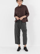 Album di Famiglia Braghe Trousers in Thyme TC - ALBUM DI FAMIGLIA at Worthwhile - shop PANT