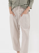 Album di Famiglia Braghe Trousers in Pebble TC - ALBUM DI FAMIGLIA at Worthwhile - shop PANT