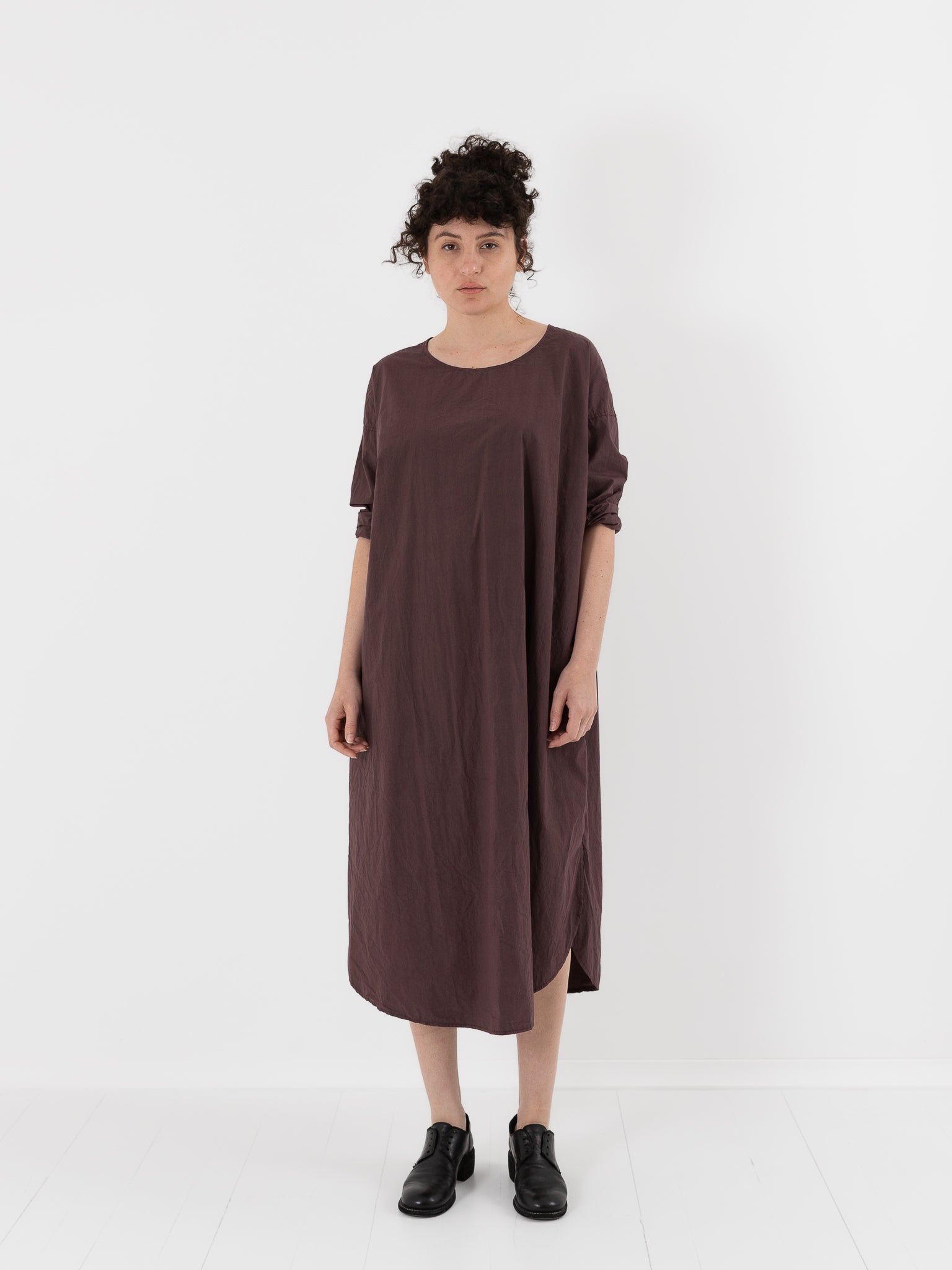 Album di Famiglia Tee Shirt Dress in Grape TC - ALBUM DI FAMIGLIA at Worthwhile - shop DRESS