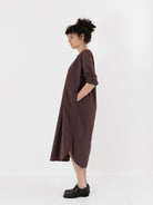 Album di Famiglia Tee Shirt Dress in Grape TC - ALBUM DI FAMIGLIA at Worthwhile - shop DRESS