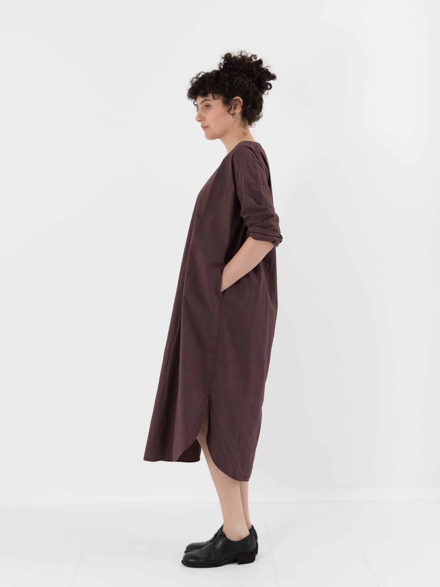 Album di Famiglia Tee Shirt Dress in Grape TC - ALBUM DI FAMIGLIA at Worthwhile - shop DRESS