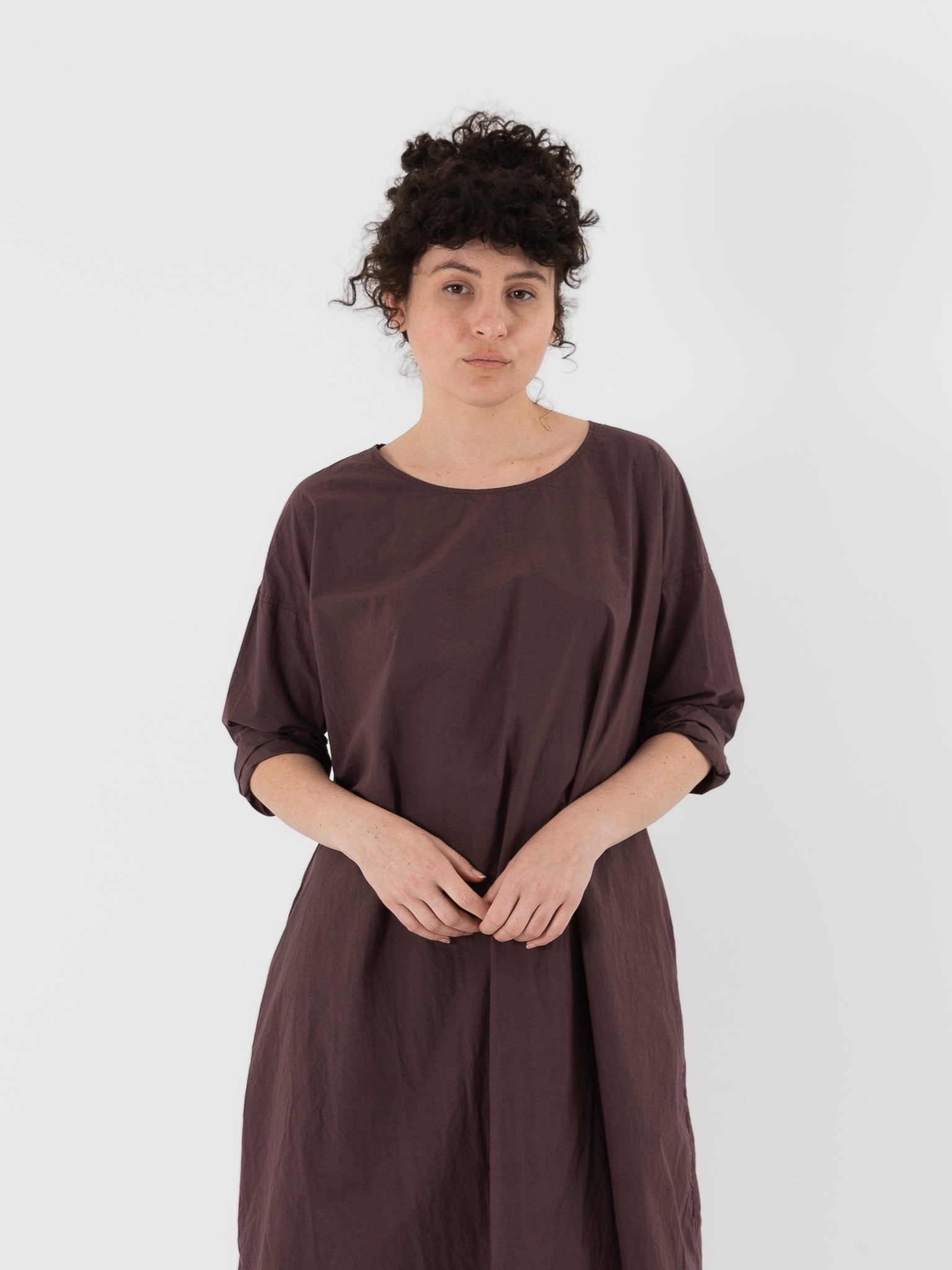 Album di Famiglia Tee Shirt Dress in Grape TC - ALBUM DI FAMIGLIA at Worthwhile - shop DRESS