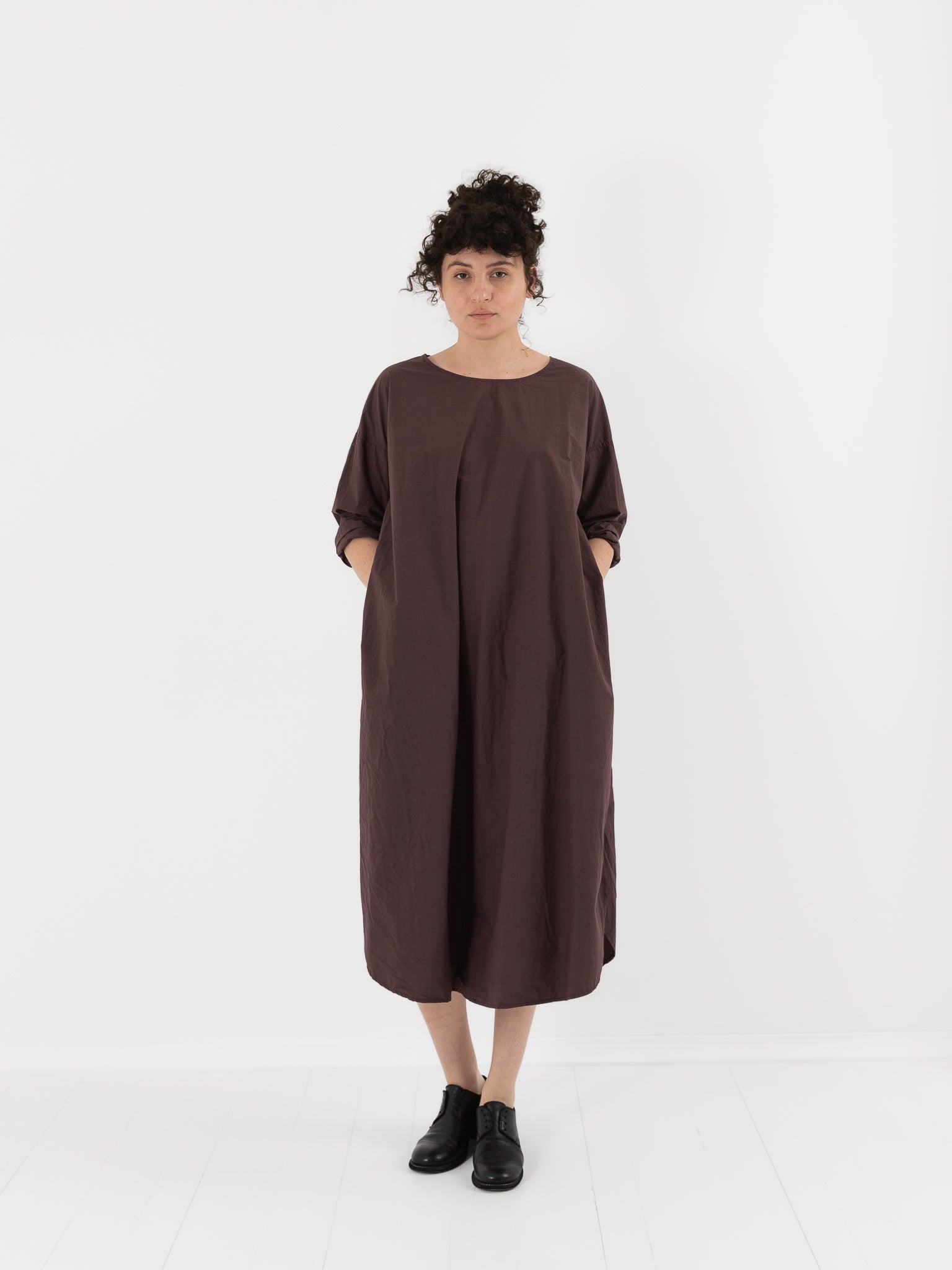 Album di Famiglia Tee Shirt Dress in Grape TC - ALBUM DI FAMIGLIA at Worthwhile - shop DRESS
