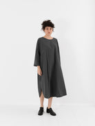 Album di Famiglia Tee Shirt Dress in Thyme TC - ALBUM DI FAMIGLIA at Worthwhile - shop DRESS