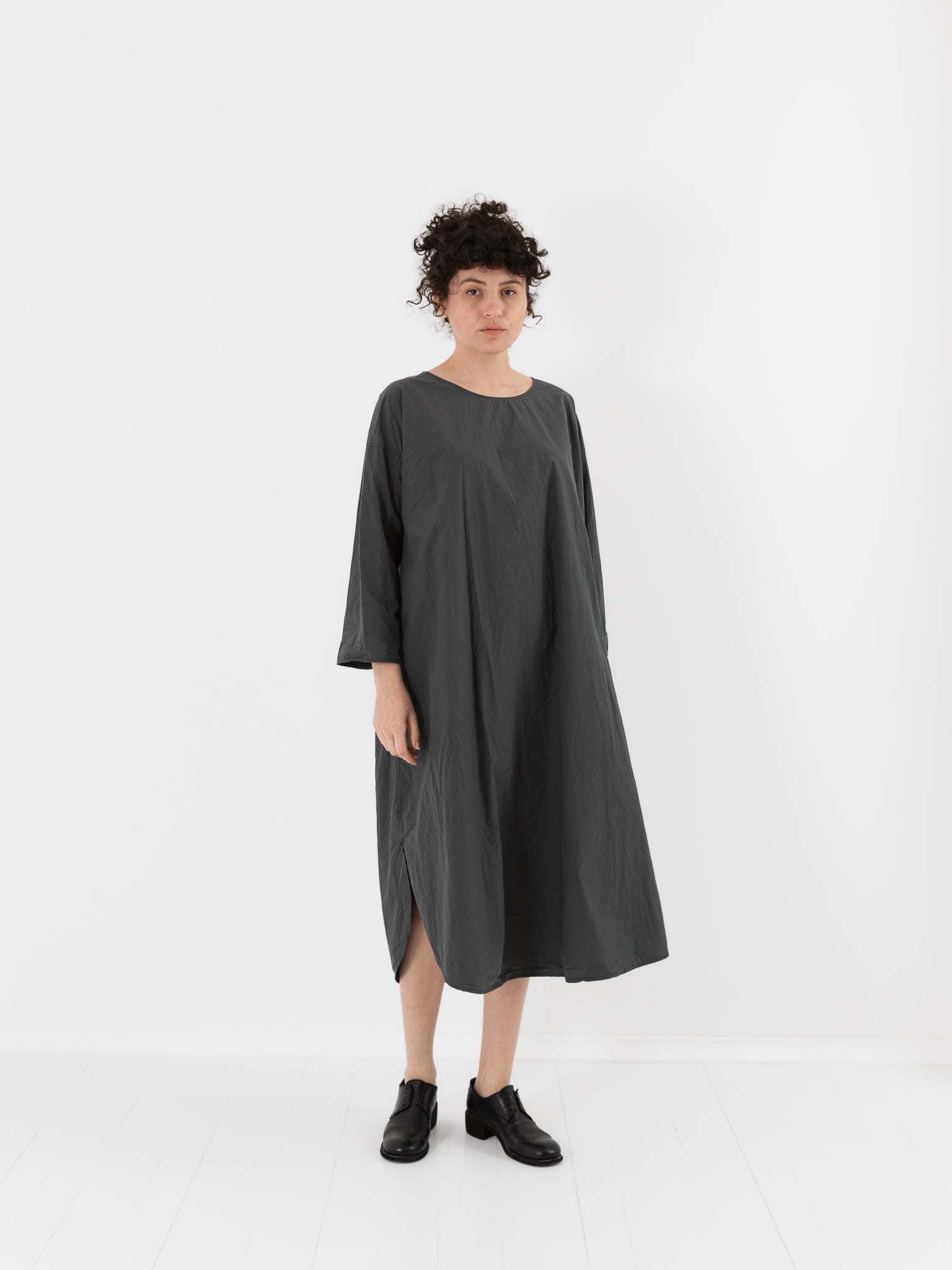 Album di Famiglia Tee Shirt Dress in Thyme TC - ALBUM DI FAMIGLIA at Worthwhile - shop DRESS
