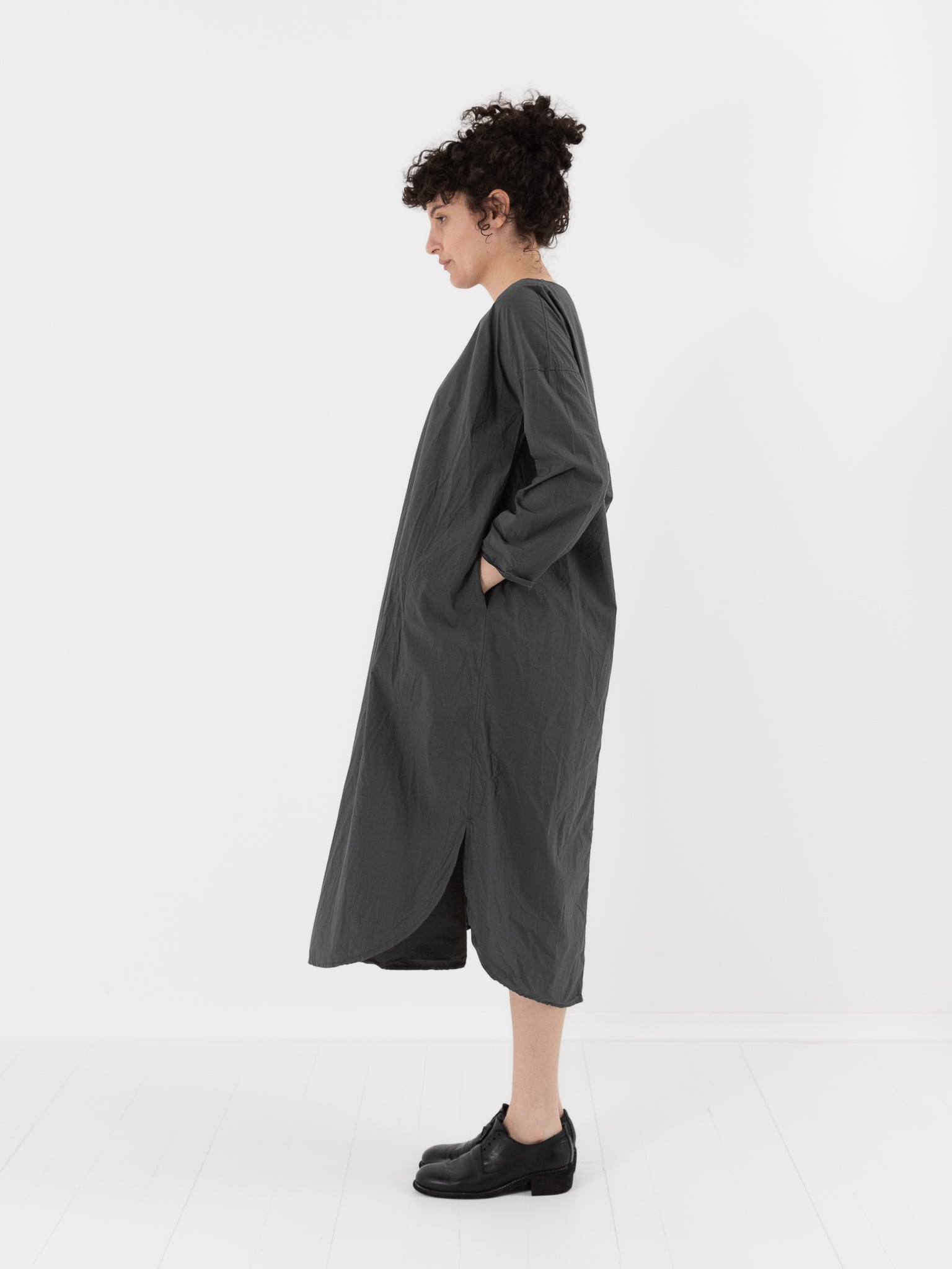 Album di Famiglia Tee Shirt Dress in Thyme TC - ALBUM DI FAMIGLIA at Worthwhile - shop DRESS