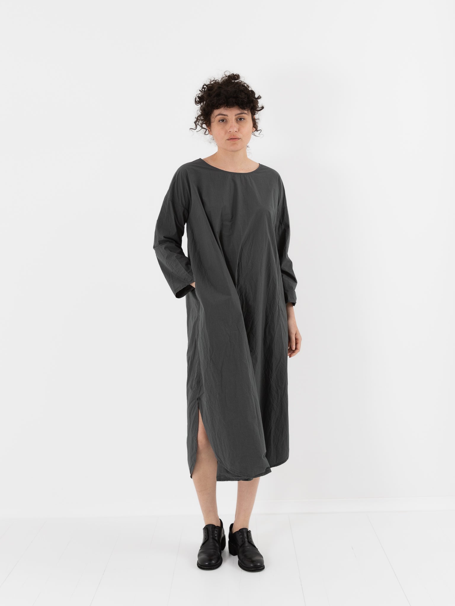 Album di Famiglia Tee Shirt Dress in Thyme TC - ALBUM DI FAMIGLIA at Worthwhile - shop DRESS