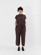 Album di Famiglia Collar Jumpsuit Grape TC - ALBUM DI FAMIGLIA at Worthwhile - shop JUMPSUIT