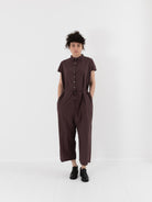 Album di Famiglia Collar Jumpsuit Grape TC - ALBUM DI FAMIGLIA at Worthwhile - shop JUMPSUIT